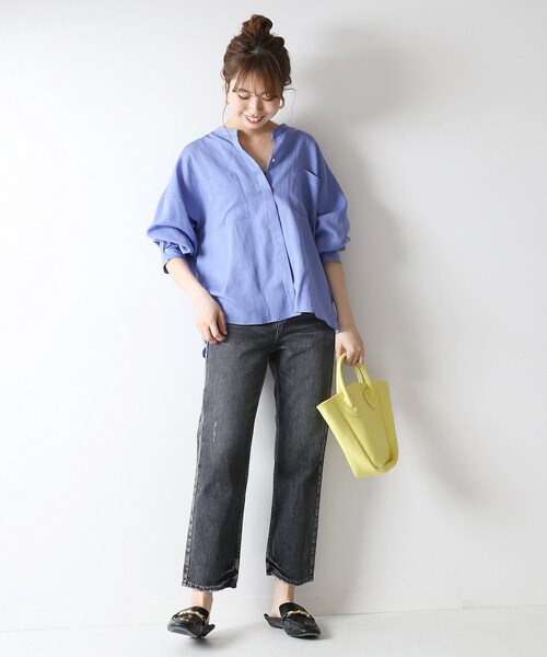 Spick &amp; Span - Spick &amp; Span  リヨセルナイロンワイドシャツ Spick & Span（スピックアンドスパン）の「リヨセルナイロン