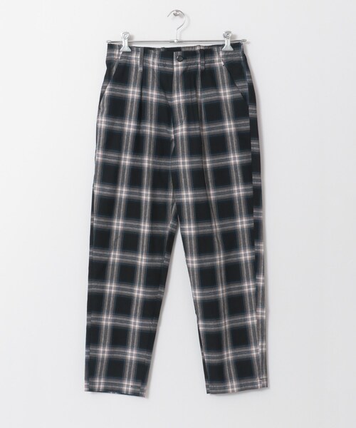 SENSE OF PLACE by URBAN RESEARCH（センスオブプレイスバイアーバンリサーチ）の「タータンチェックテーパードスラックス（パンツ・メンズ・BLACK/BEIGE・M/L）」の3枚目の写真
