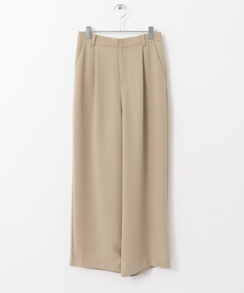 URBAN RESEARCH（アーバンリサーチ）の「タックワイドパンツ（パンツ・レディース・OFF/BEIGE/BLACK・36/38）」の3枚目の写真