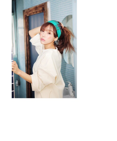 STYLENANDA（スタイルナンダ）の「ラウンドネック8分袖ルーズワンピース（その他・レディース・アイボリー・FREE）」の21枚目の写真