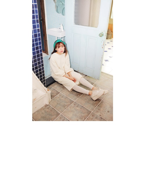 STYLENANDA（スタイルナンダ）の「ラウンドネック8分袖ルーズワンピース（その他・レディース・アイボリー・FREE）」の19枚目の写真