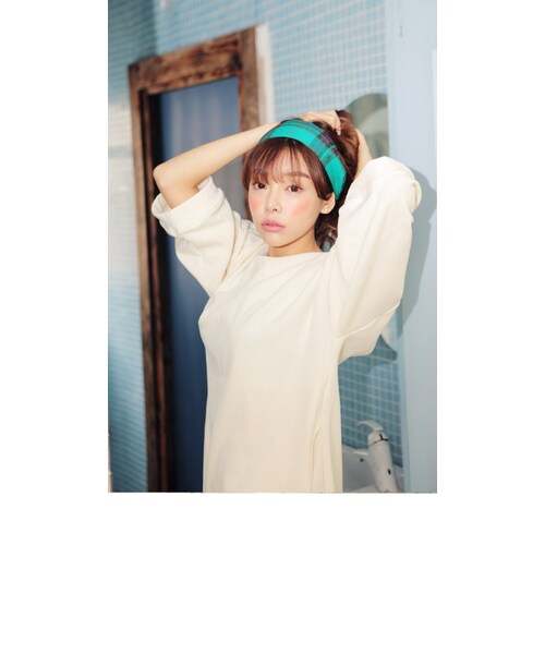 STYLENANDA（スタイルナンダ）の「ラウンドネック8分袖ルーズワンピース（その他・レディース・アイボリー・FREE）」の18枚目の写真