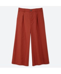 UNIQLO | リネンコットンワイドクロップドパンツ(その他パンツ)