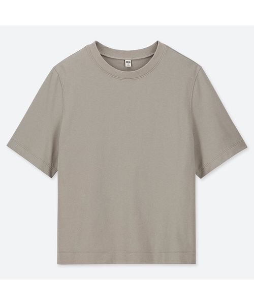 UNIQLO（ユニクロ）の「クロップドクルーネックT（半袖）（T