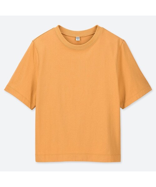 【PATOU】クロップドクルーネックTシャツ Patou | オーガニックコットン ディテール パトゥ クロップドTシャツ