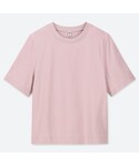 ユニクロ | クロップドクルーネックT（半袖）(T恤)