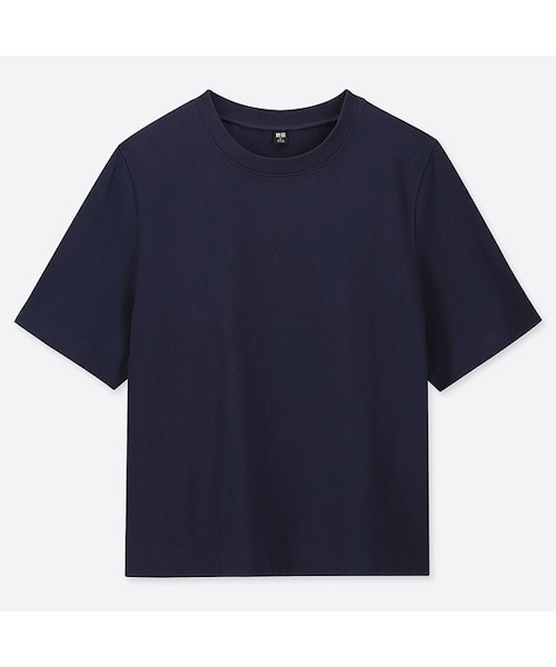UNIQLO（ユニクロ）の「クロップドクルーネックT（半袖）（T