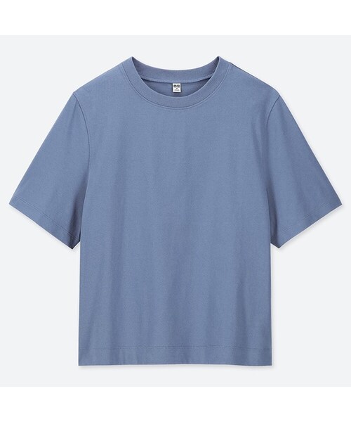 UNIQLO（ユニクロ）の「クロップドクルーネックT（半袖）（T