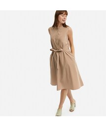 UNIQLO | エクストラファインコットンワンピース（ノースリーブ・丈標準94～104cm）(ワンピース)