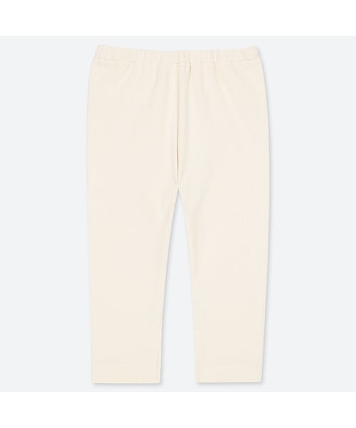 UNIQLO（ユニクロ）の「レギンス（リブ・スリット・9分丈）（その他ベビー用品・キッズ・BEIGE 31/BLACK 09/OFF WHITE 01・110/90/80/100/70）」の2枚目の写真