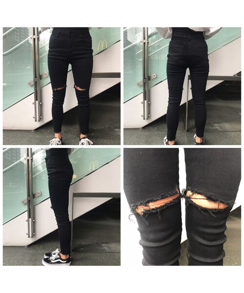 no brand（ノーブランド）の「膝上パカstretchデニムパンツ（デニムパンツ・レディース・その他）」の10枚目の写真