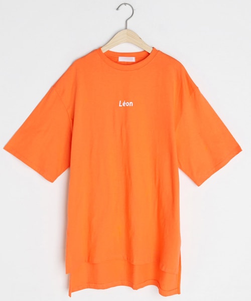 DHOLIC（ディーホリック）の「LeonアンバランスヘムTシャツ（Tシャツ/カットソー・レディース・ホワイト/ブラック/パープル/ブルー/オレンジ・FREE）」の5枚目の写真