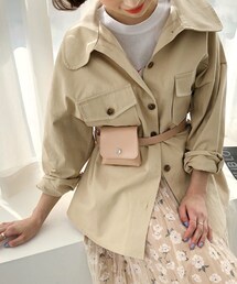 DHOLIC | ベルトSETポケットボタンジャケット(ミリタリージャケット)