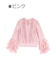 Bobon21 | ヨーロッピアン風レトロガーリートップス-全２色-(シャツ/ブラウス)
