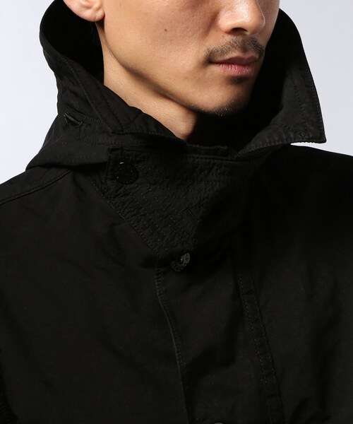 Stone  ドローコード　ナイロンジャケット　黒　M EDIFICE（エディフィス）の「STONE ISLAND / ストーン アイランド