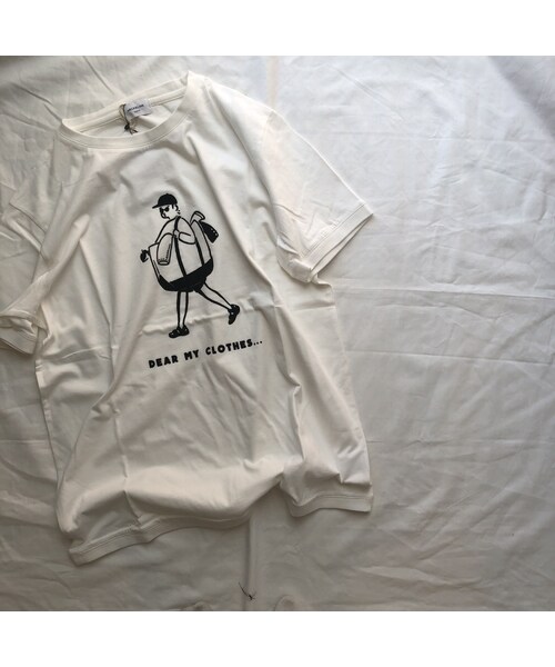 cache cache(カシュ カシュ)の「ARCH&LINE OG LAUNRY MAN TEE(hwite)kids(Tシャツ/カットソー・キッズ・その他)」の1枚目の写真
