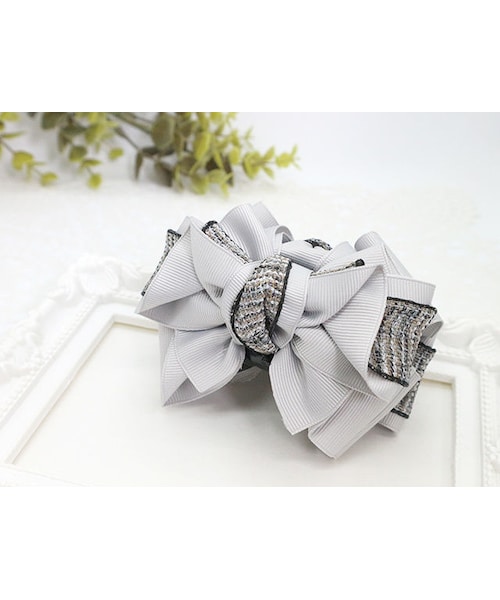 Handmade（ハンドメイド）の「リネンリボンとグログランリボンを使った