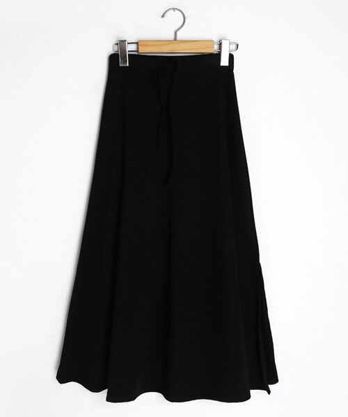 DHOLIC（ディーホリック）の「ドローストリングスリットAラインスカート（スカート・レディース・グレー/ベージュ/ブラック/ブルー・FREE）」の2枚目の写真