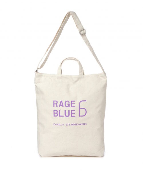 RAGEBLUE(レイジブルー)の「RAGEBLUEロゴイージーバッグSS(バッグ・ホワイト系(刺繍)/イエロー系(プリント)/パープル系(プリント)/イエロー(刺繍)/ブルー(刺繍))」の3枚目の写真