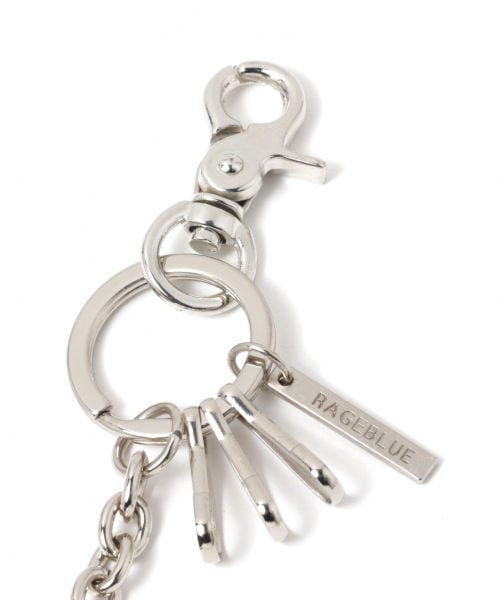 RAGEBLUE（レイジブルー）の「ウォレットチェーンSS（アクセサリー・シルバー(ボールチェーン)/シルバー(あずきチェーン)/シルバー(コンビ連)）」の6枚目の写真