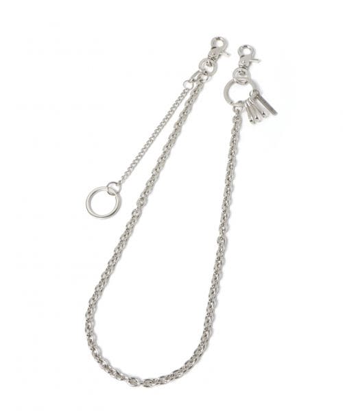 RAGEBLUE（レイジブルー）の「ウォレットチェーンSS（アクセサリー・シルバー(ボールチェーン)/シルバー(あずきチェーン)/シルバー(コンビ連)）」の2枚目の写真