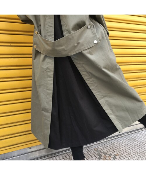 no brand(ノーブランド)の「フード付きバイカラートレンチ #1901(トレンチコート・レディース・その他)」の11枚目の写真