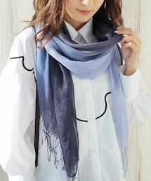 LALA | UVカット加工グラデーションガーゼストール(ストール/ショール)