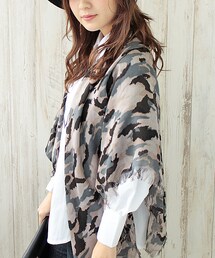 LALA | UVカット加工迷彩カモフラ柄ストール(ストール/ショール)