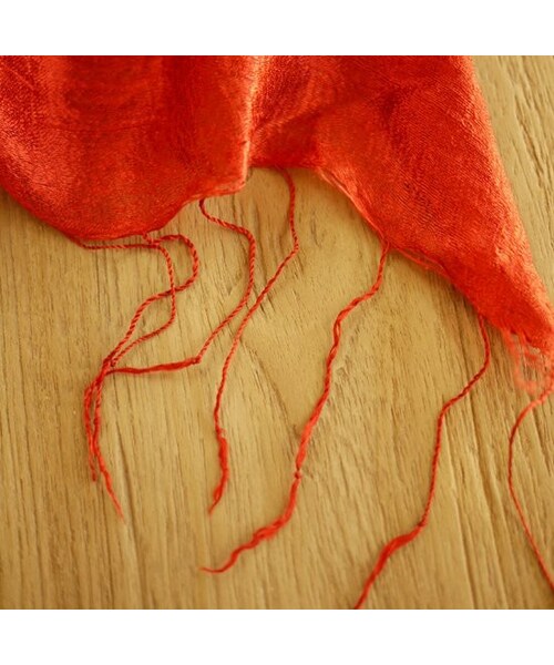 Madu（マディ）の「バイカラーストール レッド（その他・その他・約80cm×190cm）」の3枚目の写真