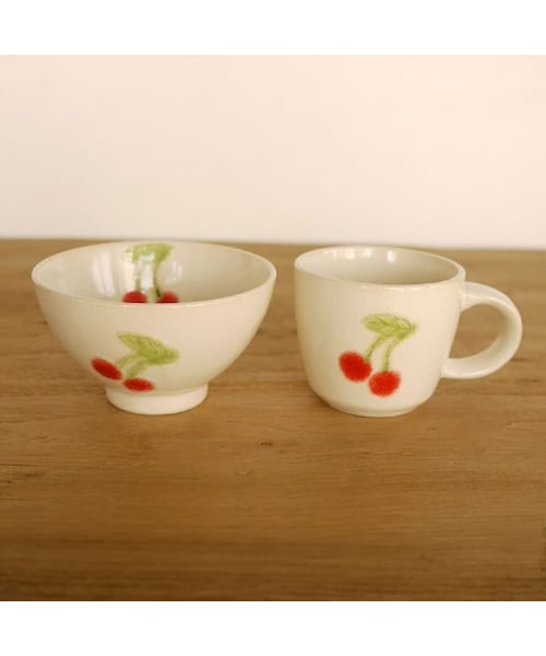 Madu（マディ）の「子供食器 くだものシリーズ さくらんぼセット