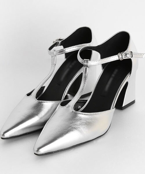 DHOLIC（ディーホリック）の「Tストラップヒールシューズ（その他シューズ・レディース・グリーン/シルバー/ピンク/ブラック/ホワイト/イエロー・225/230/235/240/245/250）」の6枚目の写真