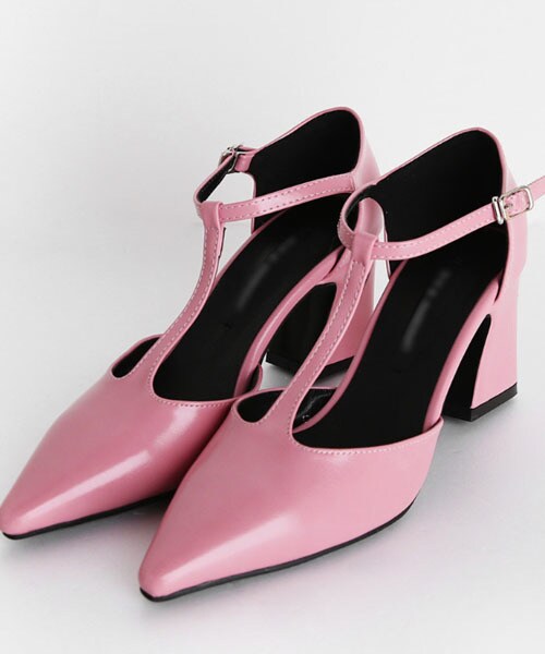 DHOLIC（ディーホリック）の「Tストラップヒールシューズ（その他シューズ・レディース・グリーン/シルバー/ピンク/ブラック/ホワイト/イエロー・225/230/235/240/245/250）」の5枚目の写真