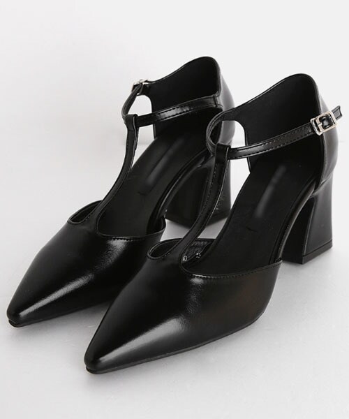 DHOLIC（ディーホリック）の「Tストラップヒールシューズ（その他シューズ・レディース・グリーン/シルバー/ピンク/ブラック/ホワイト/イエロー・225/230/235/240/245/250）」の3枚目の写真