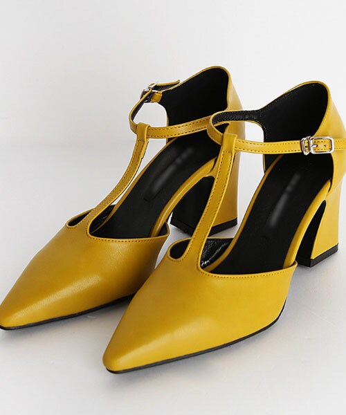 DHOLIC（ディーホリック）の「Tストラップヒールシューズ（その他シューズ・レディース・グリーン/シルバー/ピンク/ブラック/ホワイト/イエロー・225/230/235/240/245/250）」の4枚目の写真