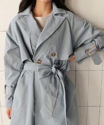 DHOLIC | ストラップSETワンボタントレンチコート(トレンチコート)