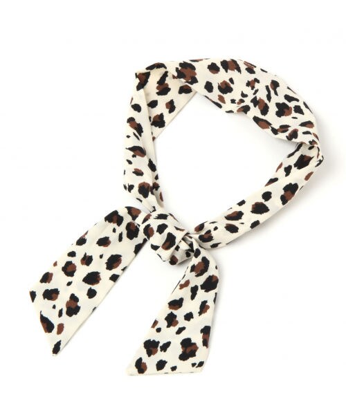 LEPSIM（レプシィム）の「ヒョウガラツイリースカーフ（その他・オフ/ブラック/ブラウン）」の7枚目の写真