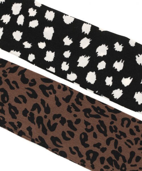 LEPSIM（レプシィム）の「ヒョウガラツイリースカーフ（その他・オフ/ブラック/ブラウン）」の10枚目の写真