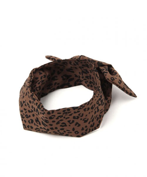 LEPSIM（レプシィム）の「ヒョウガラツイリースカーフ（その他・オフ/ブラック/ブラウン）」の6枚目の写真