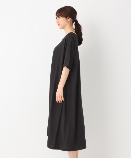 GLOBAL WORK（グローバルワーク）の「Aラインロングワンピース【UVケア】（ワンピース/ドレス・ブラック/ベージュ/オリーブ）」の9枚目の写真