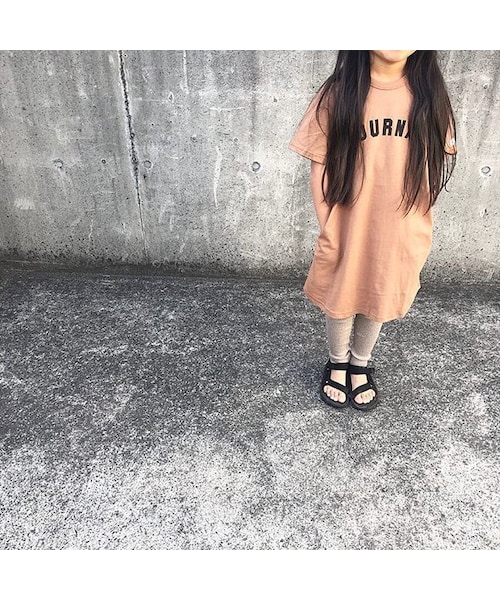 cache cache(カシュ カシュ)の「FOV JOURNAL Tワンピース(チャコールグレー)(ワンピース・キッズ・その他)」の3枚目の写真