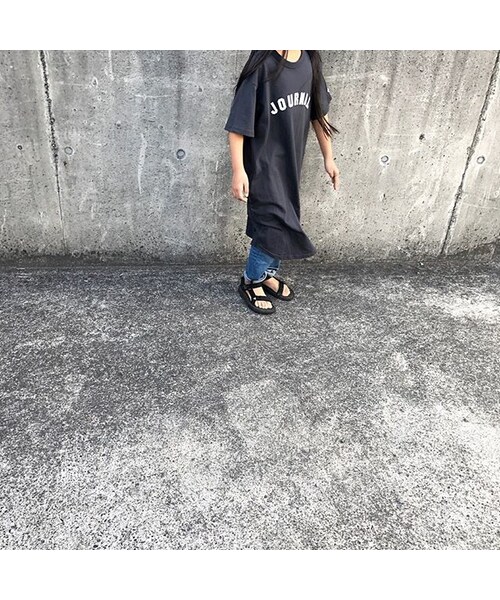 cache cache(カシュ カシュ)の「FOV JOURNAL Tワンピース(チャコールグレー)(ワンピース・キッズ・その他)」の4枚目の写真