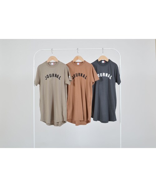 cache cache(カシュ カシュ)の「FOV JOURNAL Tワンピース(チャコールグレー)(ワンピース・キッズ・その他)」の2枚目の写真