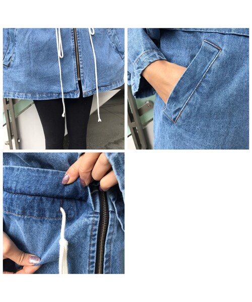 no brand(ノーブランド)の「デニムマウJK(おまけ付き)«Thursday✌🏼»#93320(デニムジャケット・レディース・その他)」の14枚目の写真