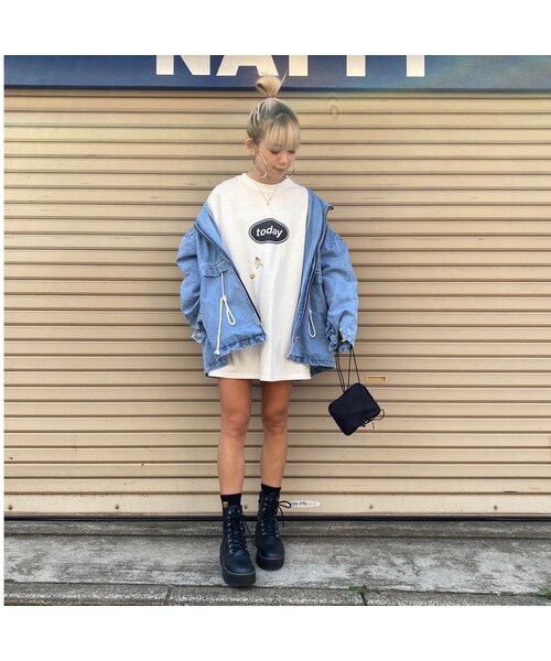 no brand(ノーブランド)の「デニムマウJK(おまけ付き)«Thursday✌🏼»#93320(デニムジャケット・レディース・その他)」の2枚目の写真