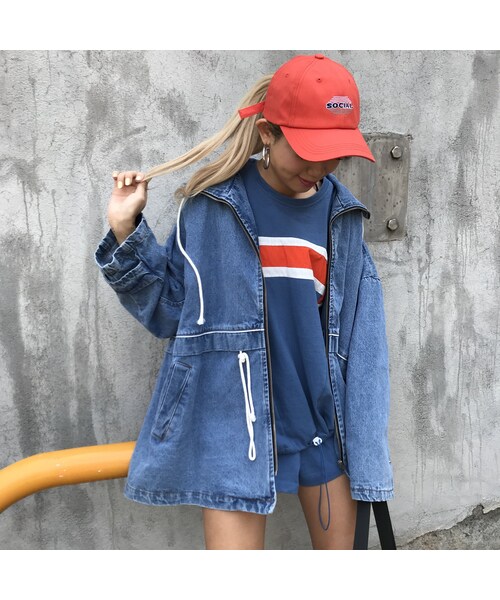 no brand(ノーブランド)の「デニムマウJK(おまけ付き)«Thursday✌🏼»#93320(デニムジャケット・レディース・その他)」の7枚目の写真