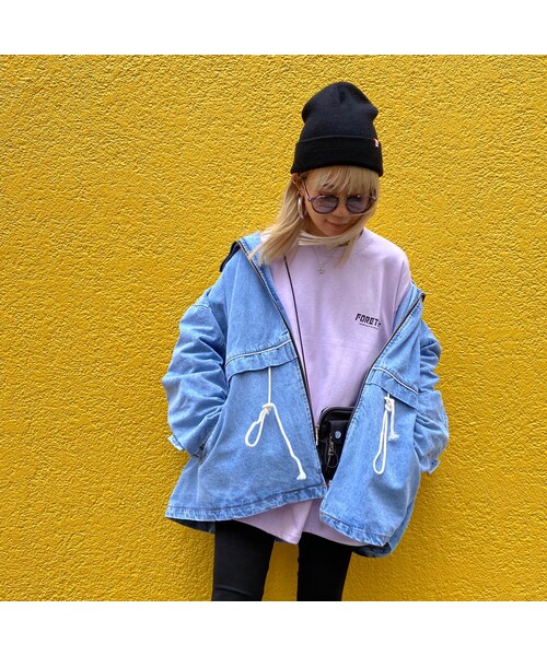 no brand(ノーブランド)の「デニムマウJK(おまけ付き)«Thursday✌🏼»#93320(デニムジャケット・レディース・その他)」の3枚目の写真
