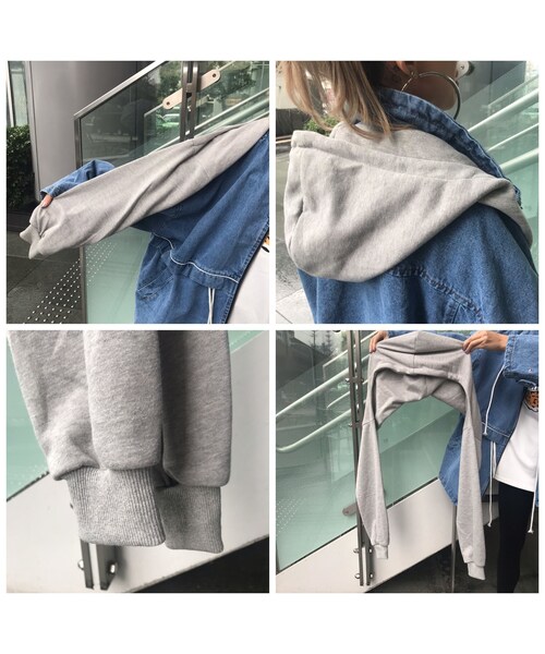 no brand(ノーブランド)の「デニムマウJK(おまけ付き)«Thursday✌🏼»#93320(デニムジャケット・レディース・その他)」の15枚目の写真