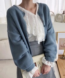 DHOLIC | パフスリーブボタンカーディガン(カーディガン/ボレロ)