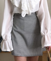 DHOLIC | ハウンドトゥースチェックミニスカート(スカート)