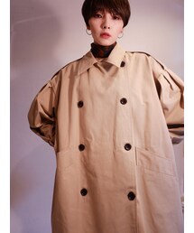 LIRIC | 【UNISEX】Balloon arm big trench coat(トレンチコート)